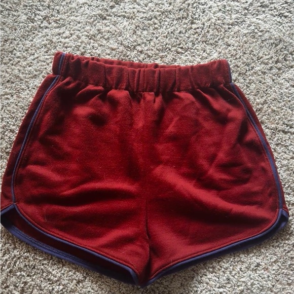 Women's Red Shorts - Picture 1 of 3